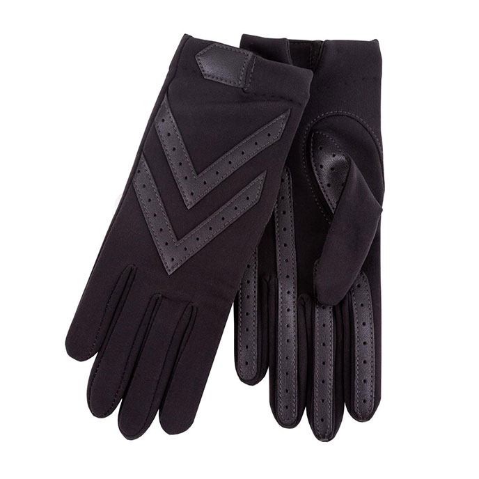 Isotoner® Ladies Original Stretch Glove with Smartouch  Black Extra Image 1